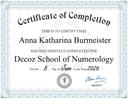 Decoz School of Numerology Certification